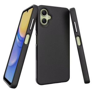 Triangle Shockproof Case With Anti Slip Grains for Samsung Galaxy A05 – Black